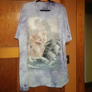Tie-dyed Cat Monster t-shirt
